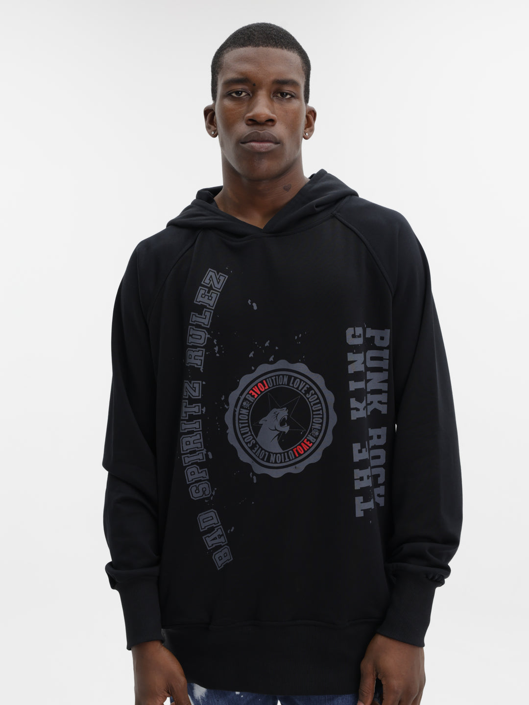 Massimo Hoodie The King Black