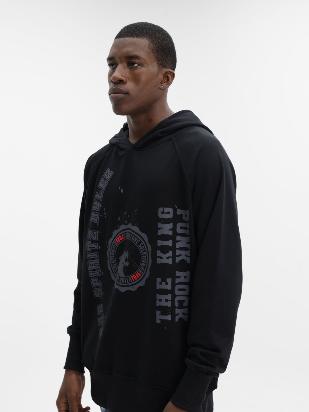 Massimo Hoodie The King Black