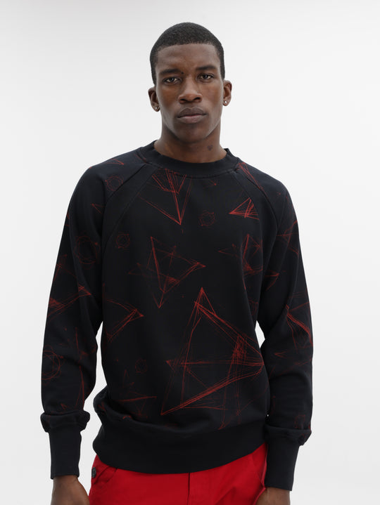 Massimo Sweater Galaxy Black-Red