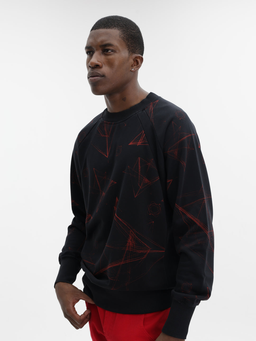 Massimo Sweater Galaxy Black-Red