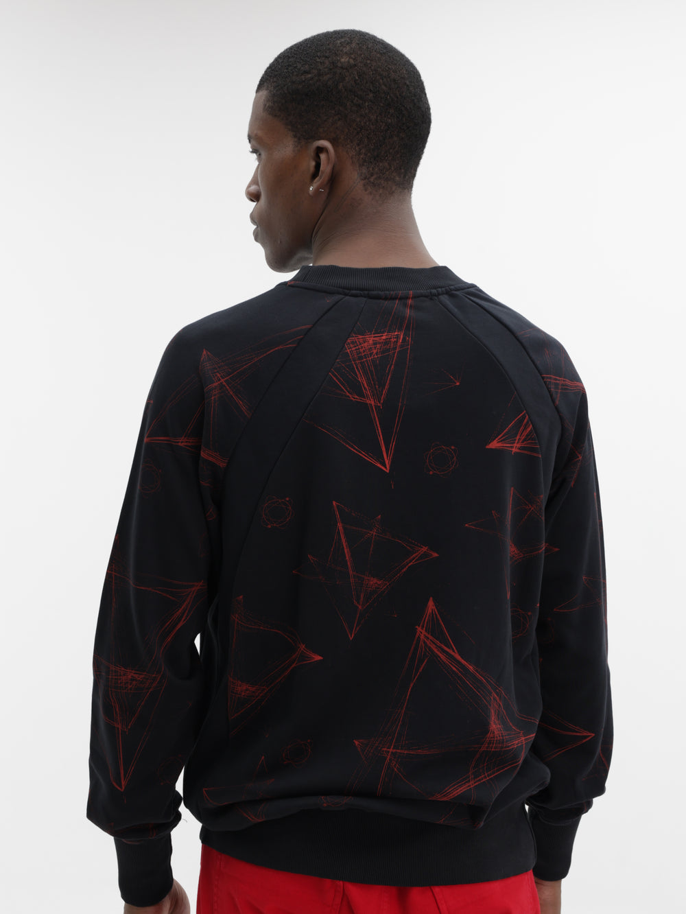 Massimo Sweater Galaxy Black-Red