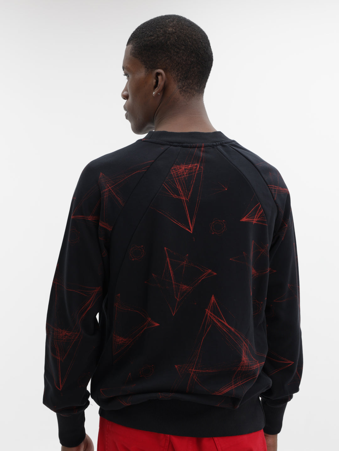 Massimo Sweater Galaxy Black-Red
