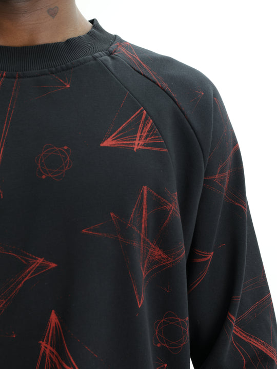Massimo Sweater Galaxy Black-Red