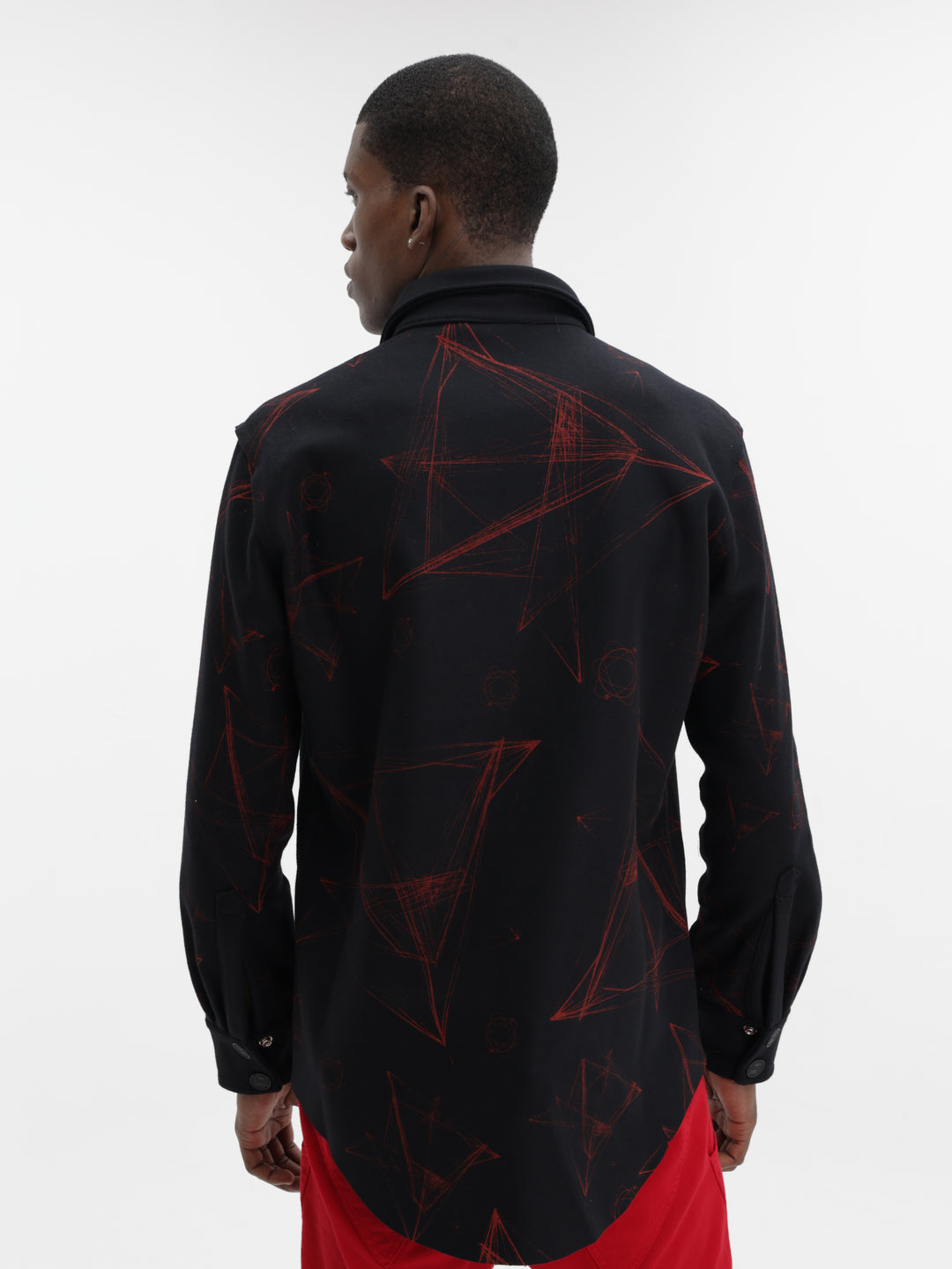 Massimo Shirt Galaxy Black-Red