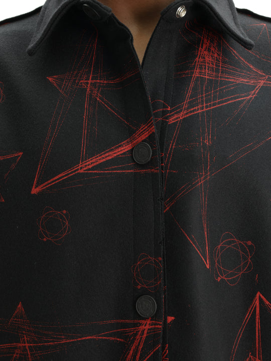 Massimo Shirt Galaxy Black-Red