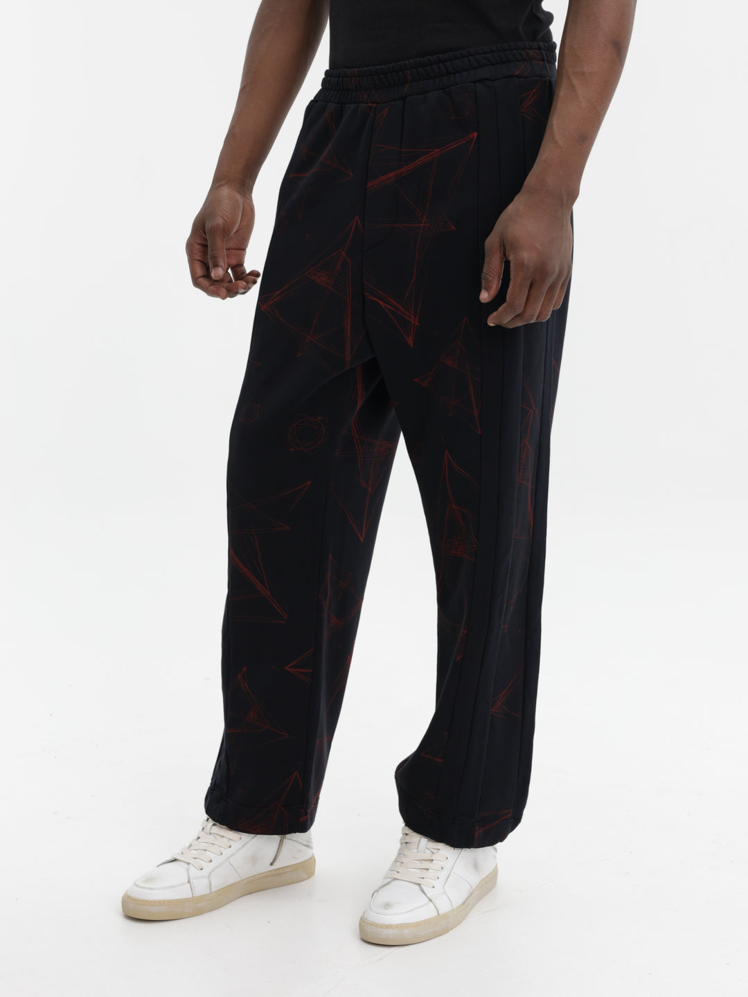 Massimo Track Pants Galaxy Black-Red
