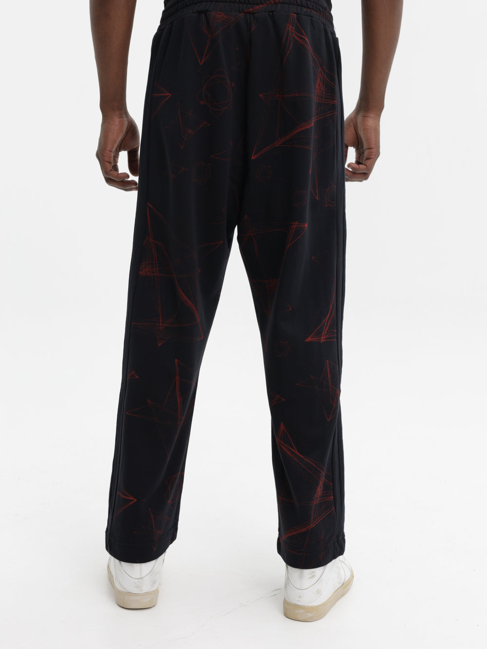 Massimo Track Pants Galaxy Black-Red