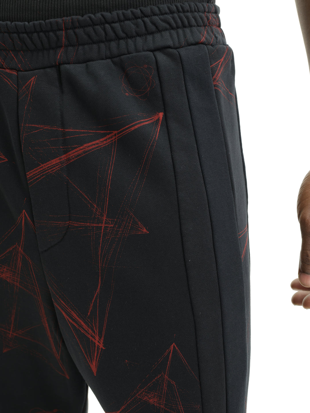 Massimo Track Pants Galaxy Black-Red