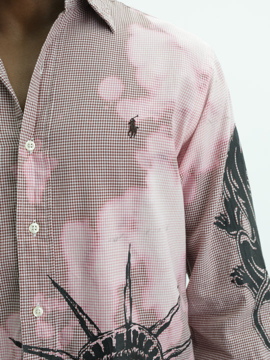Massimo Shirt Checkered Red