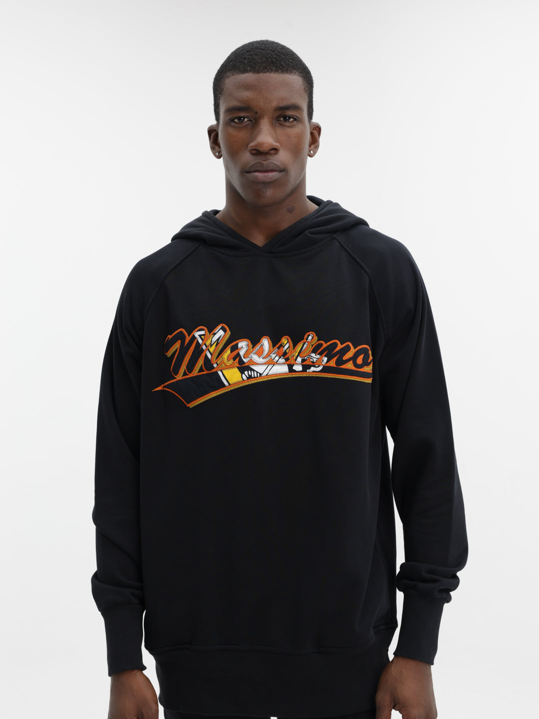 Massimo Hoodie Logo Black-Multi