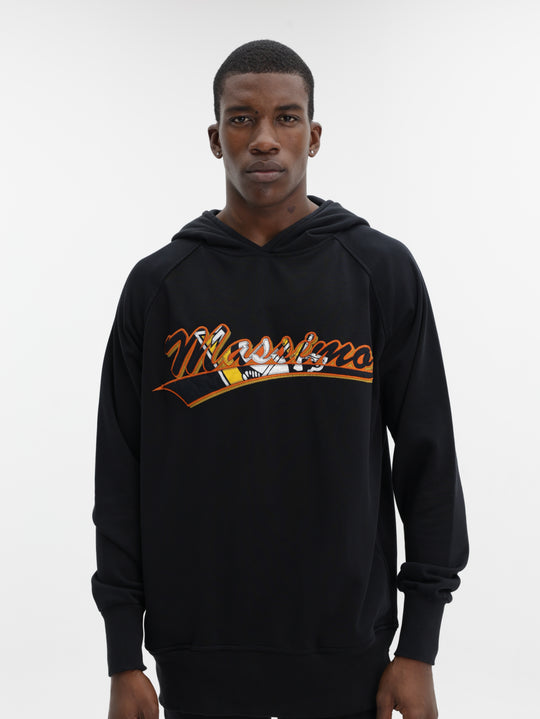 Massimo Hoodie Logo Black-Multi