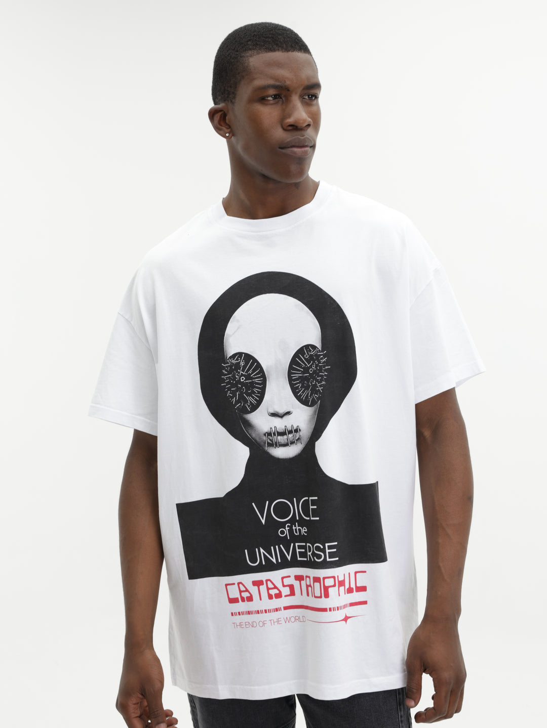 Massimo M111 T-Shirt Catastrophic Oversized White