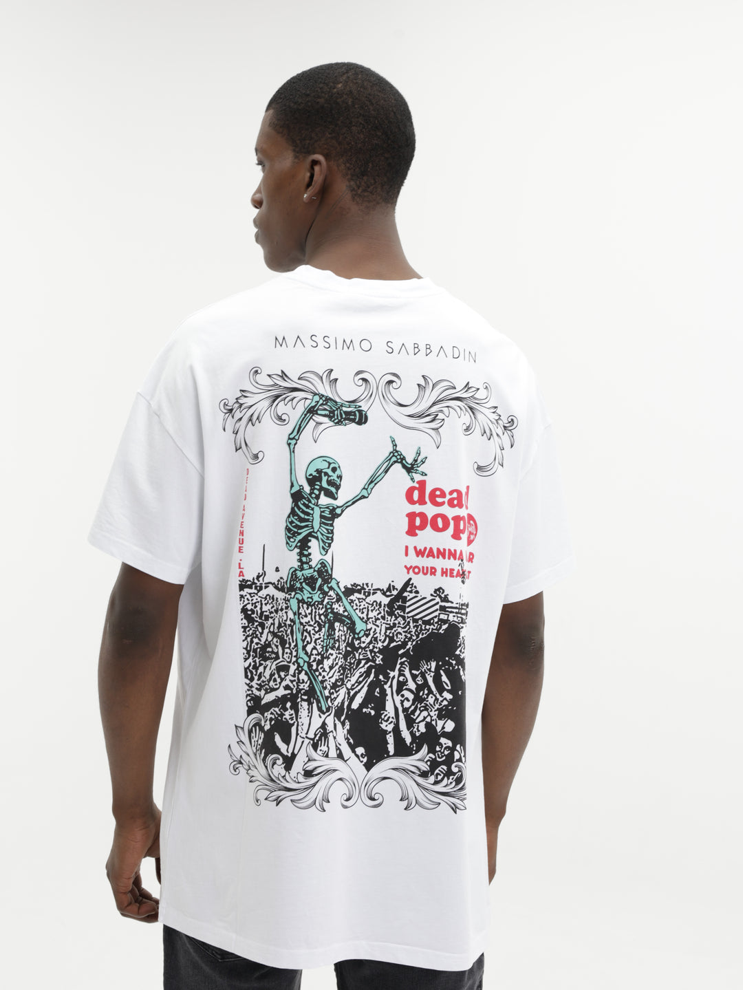 Massimo M111 T-Shirt Success Slogan Oversized White
