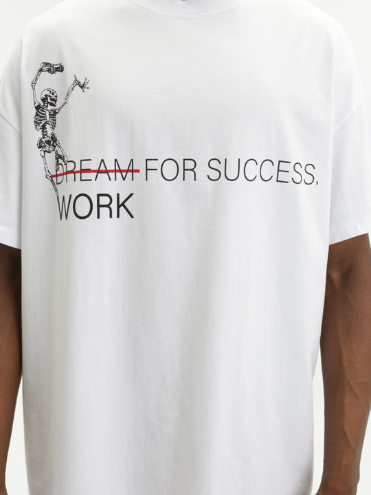 Massimo M111 T-Shirt Success Slogan Oversized White