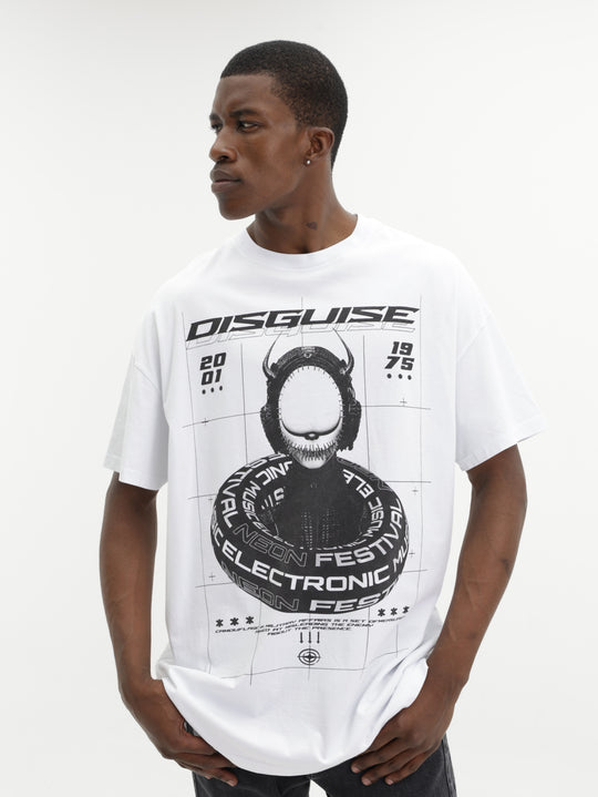 Massimo M111 T-Shirt Disguise Oversized White