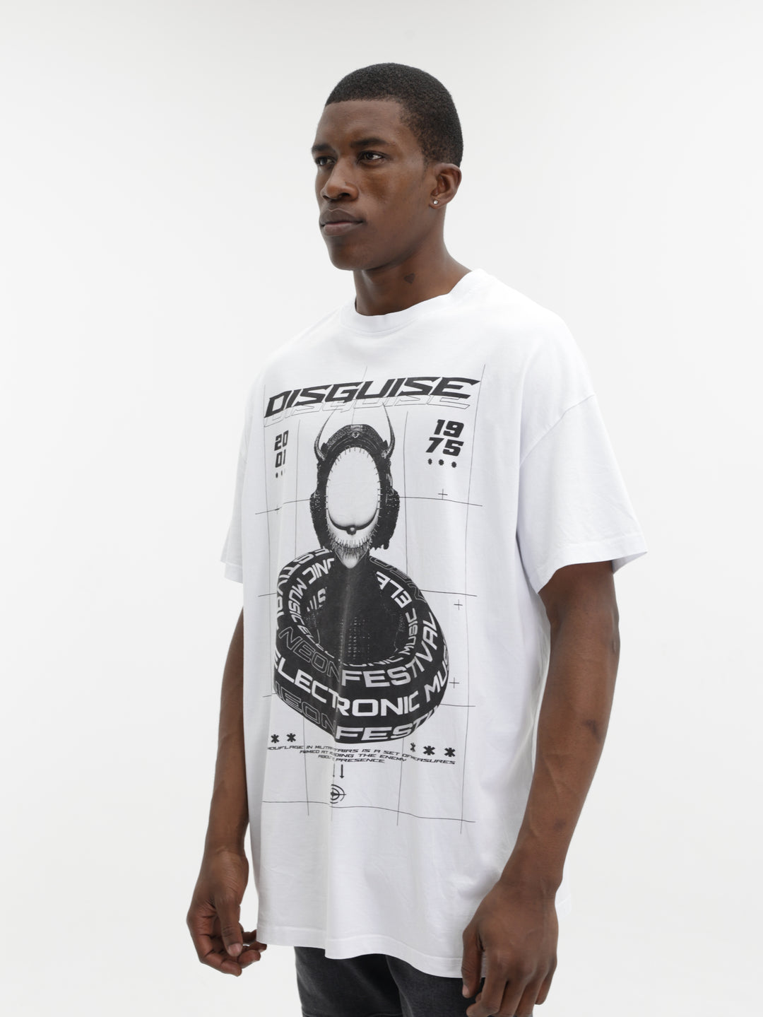 Massimo M111 T-Shirt Disguise Oversized White