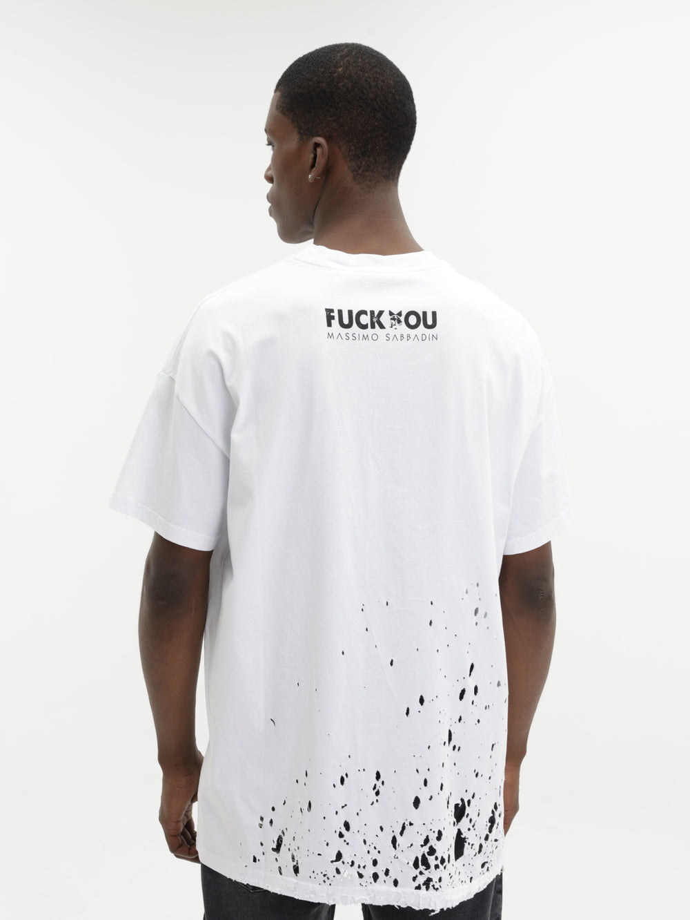Massimo M111 T-Shirt Punker Oversized White