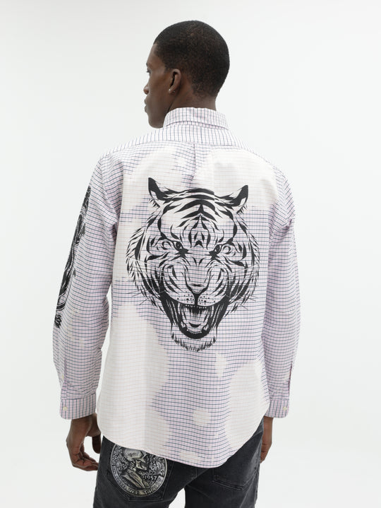 Massimo Shirt Checkered White