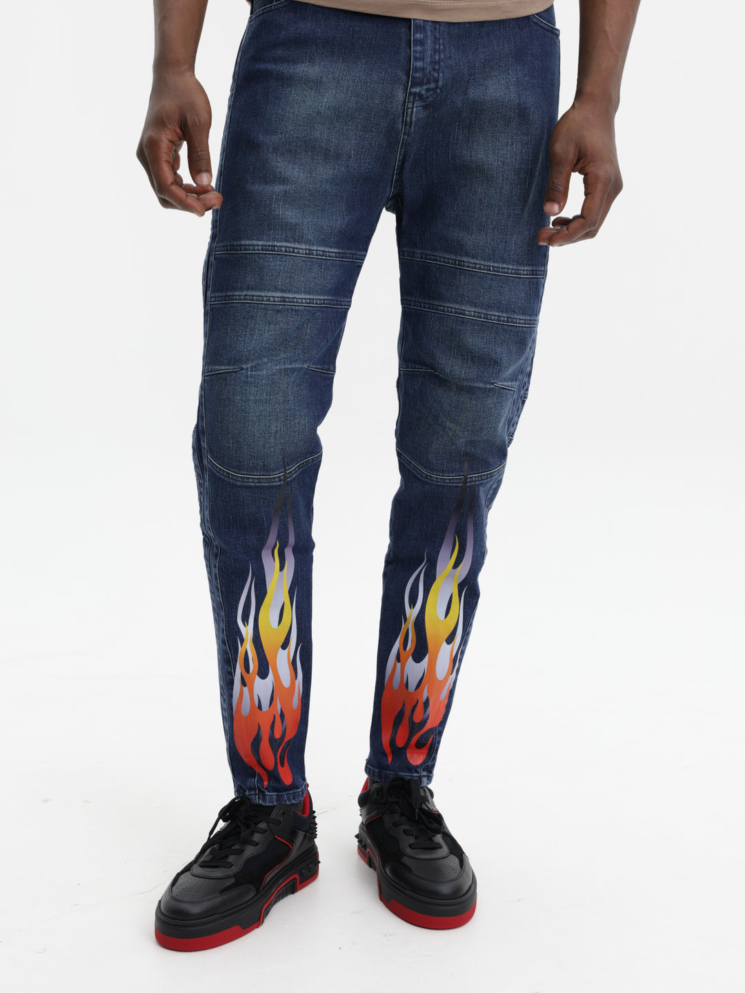 Massimo Jeans Flames Blue
