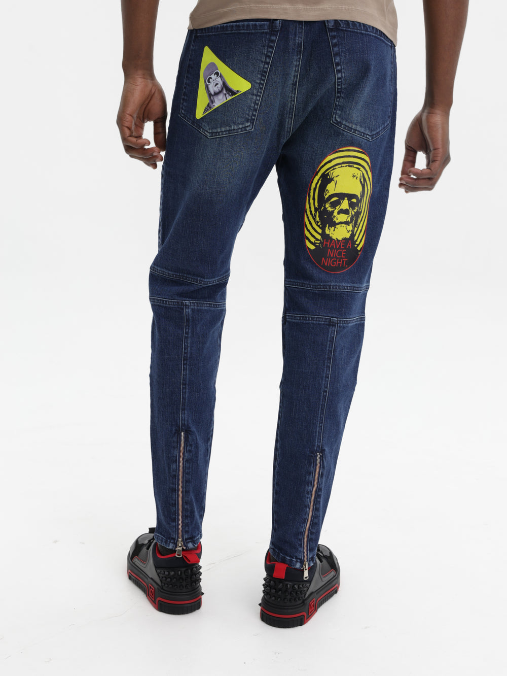 Massimo Jeans Flames Blue