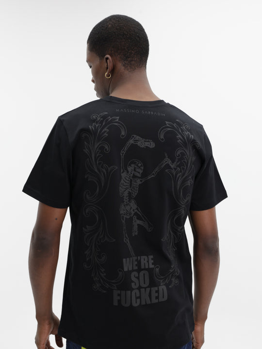 Massimo M114 T-Shirt Slogan Black (Regular)
