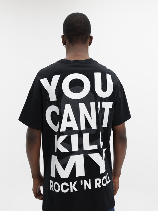 Massimo M111 T-Shirt Skull Oversized Black