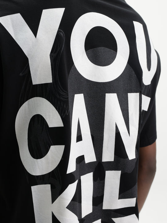 Massimo M111 T-Shirt Skull Oversized Black