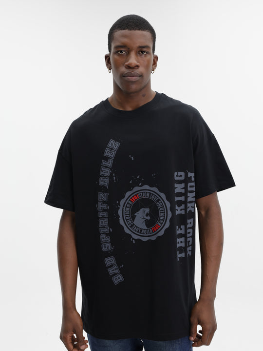 Massimo M111 T-Shirt The King Oversized Black