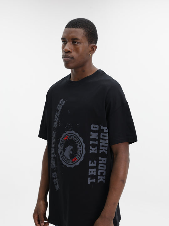 Massimo M111 T-Shirt The King Oversized Black