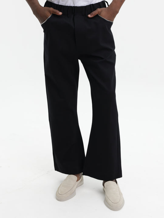 Massimo Track Pants Bootcut Black