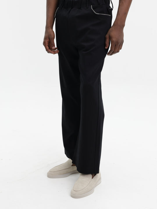 Massimo Track Pants Bootcut Black