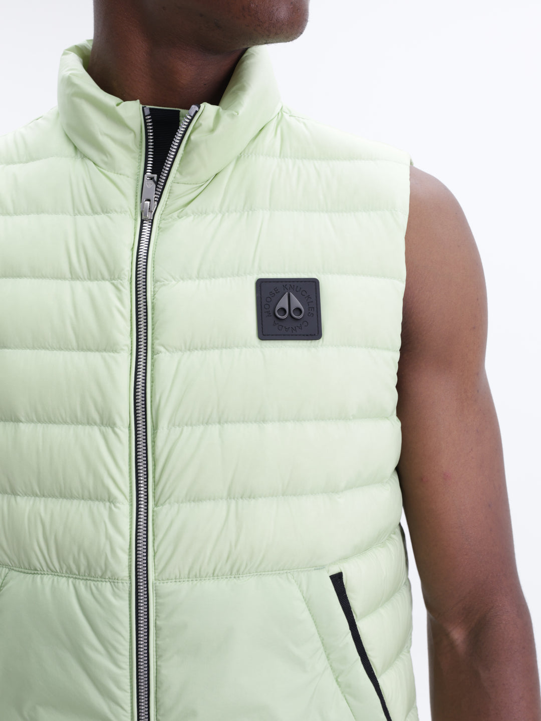 Moose Knuckles Air Down Vest Mint