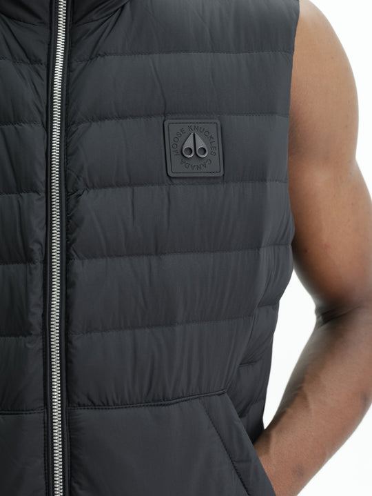 Moose Knuckles Air Down Vest Black
