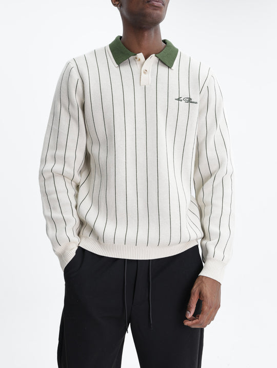 Les Deux Golfer Signature Knitted Ls Ivory