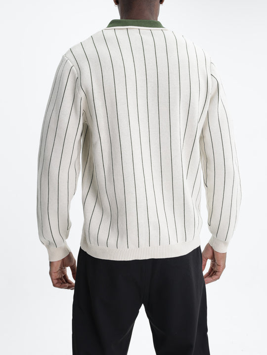 Les Deux Golfer Signature Knitted Ls Ivory