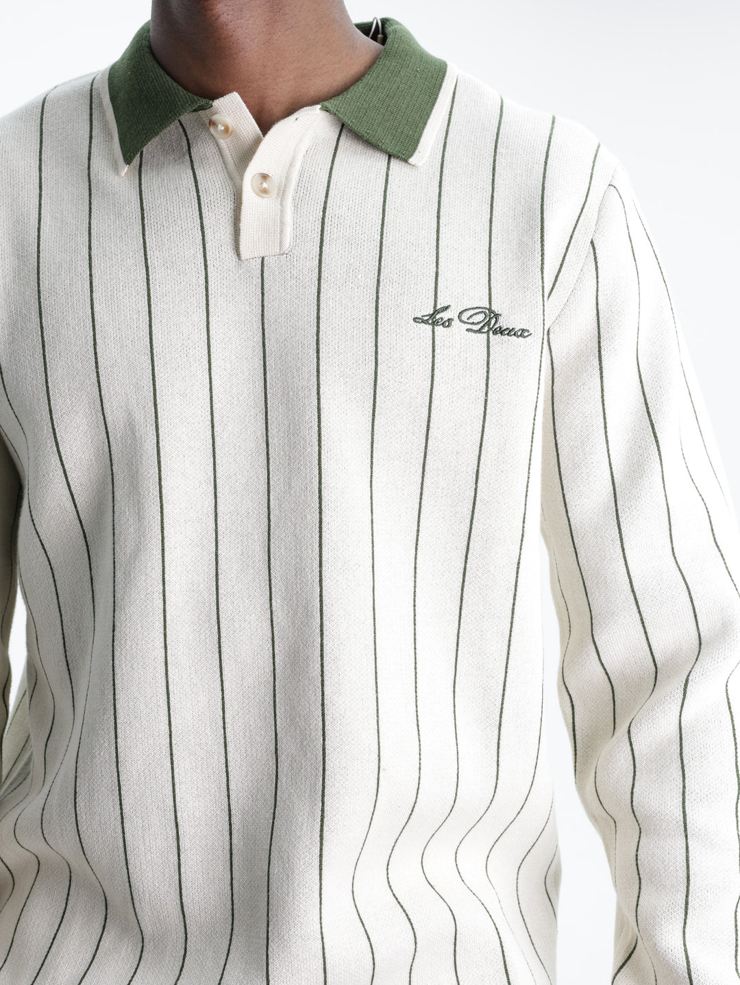 Les Deux Golfer Signature Knitted Ls Ivory