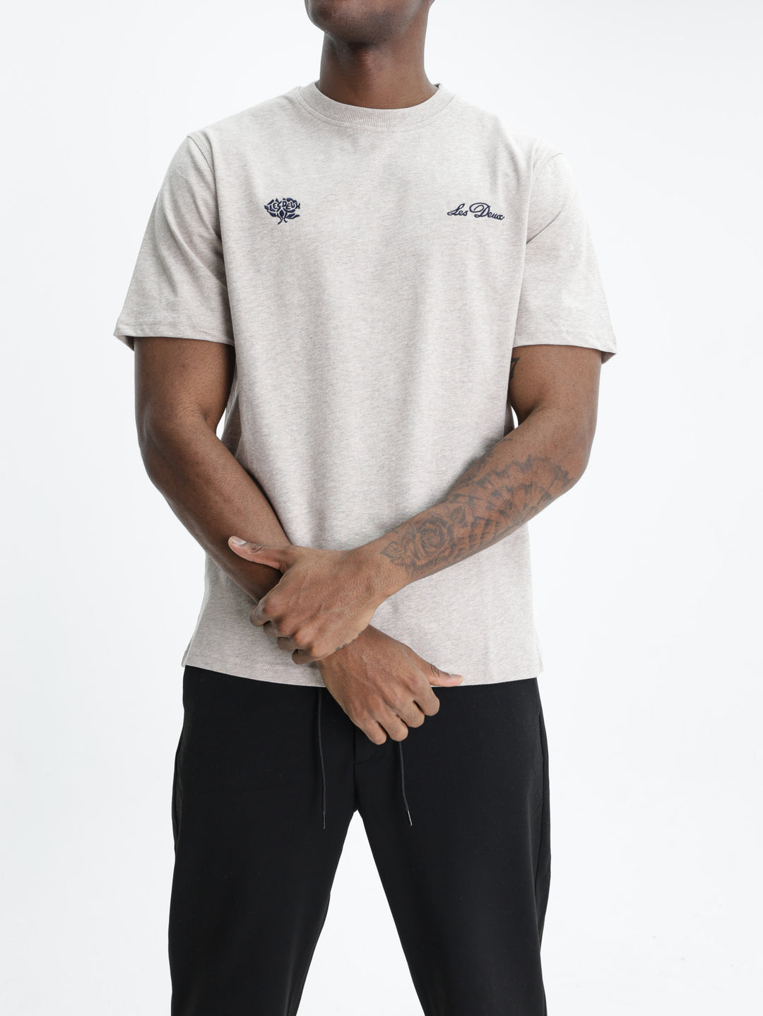 Les Deux T-Shirt Deux Light Sand Melange