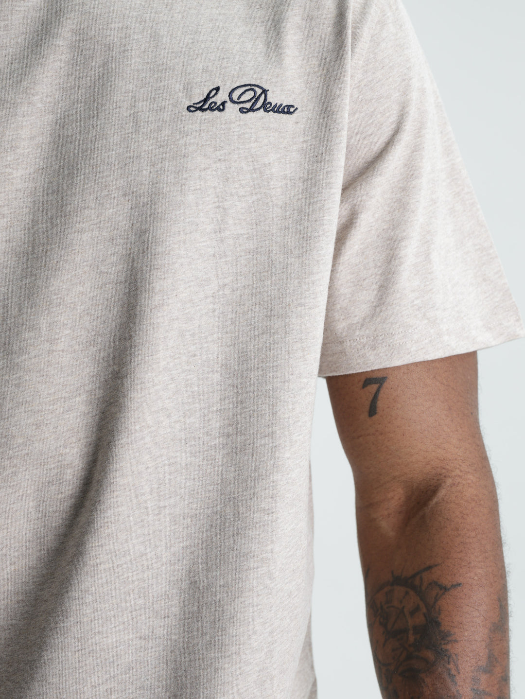 Les Deux T-Shirt Deux Light Sand Melange