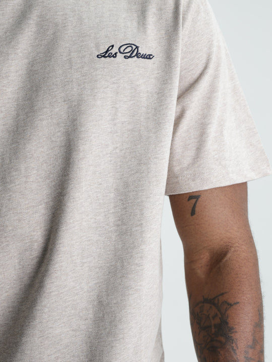 Les Deux T-Shirt Deux Light Sand Melange