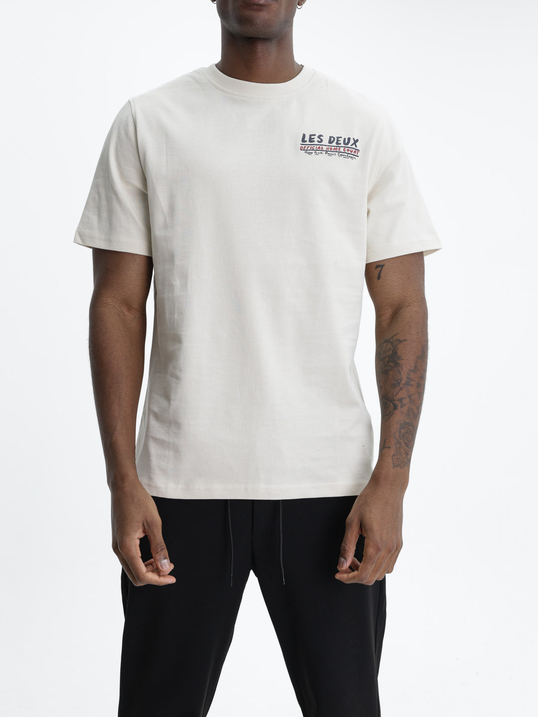 Les Deux T-Shirt Record Ivory