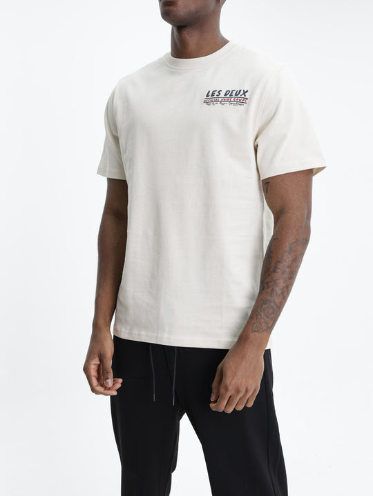 Les Deux T-Shirt Record Ivory