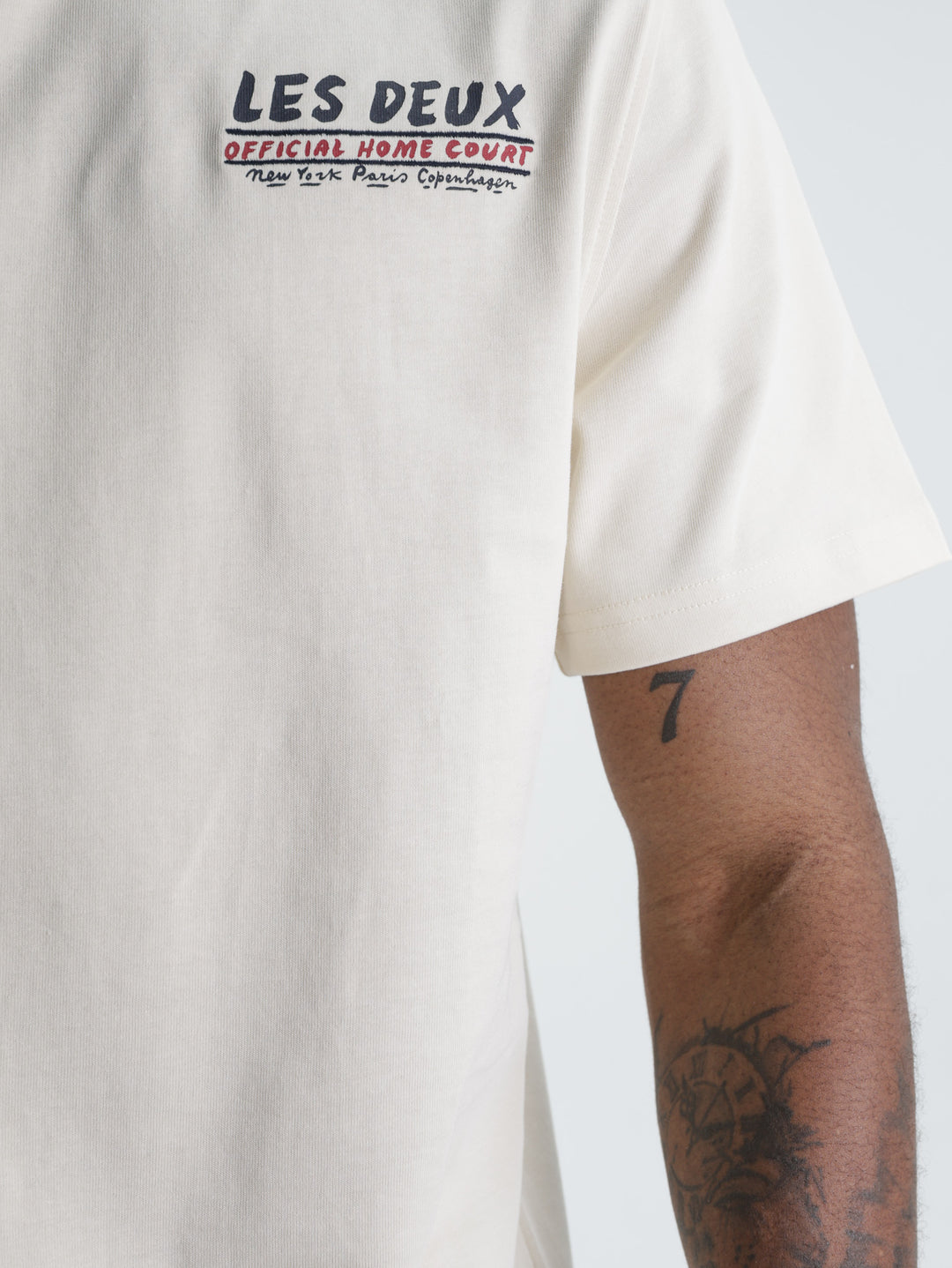 Les Deux T-Shirt Record Ivory