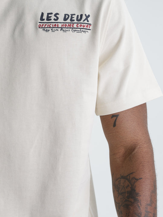 Les Deux T-Shirt Record Ivory