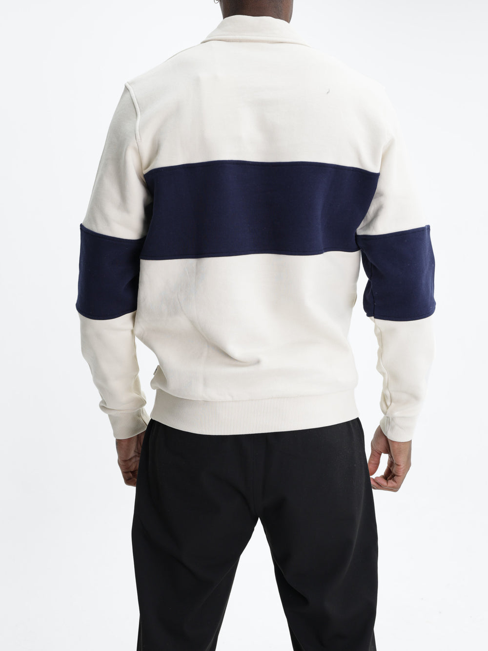 Les Deux Sweatshirt Zipper Rugby Ivory