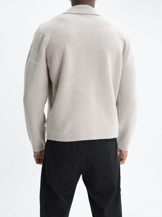 Les Deux Overshirt Milano Knit Light Sand