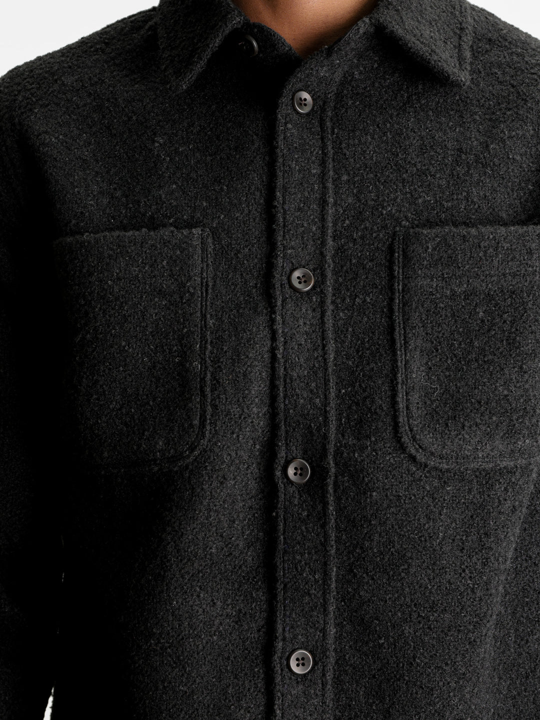 Les Deux Overshirt Boucle Black