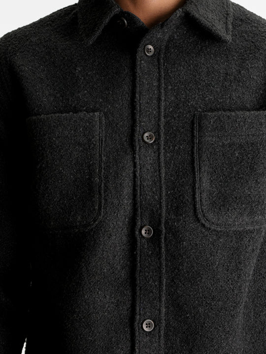 Les Deux Overshirt Boucle Black