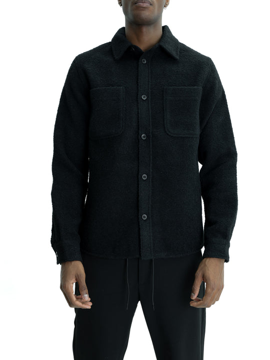 Les Deux Overshirt Boucle Black