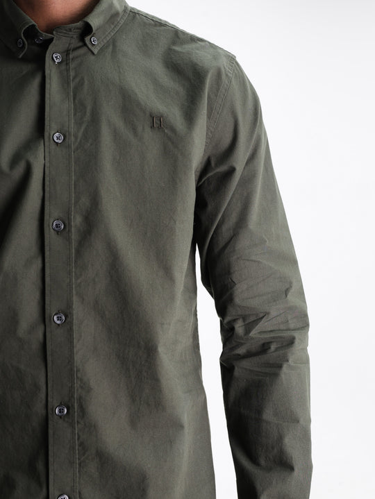 Les Deux Shirt Light Oxford Rosin Green