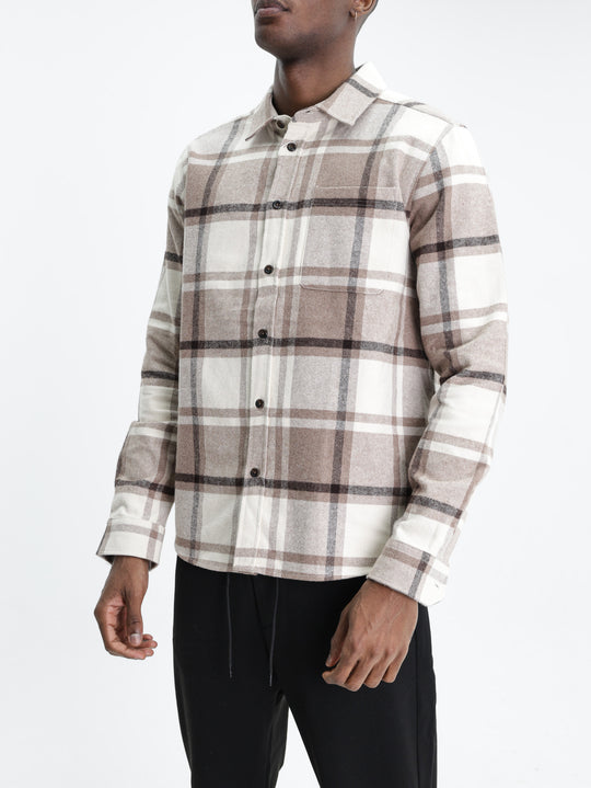 Les Deux Shirt Check Flannel Caribou